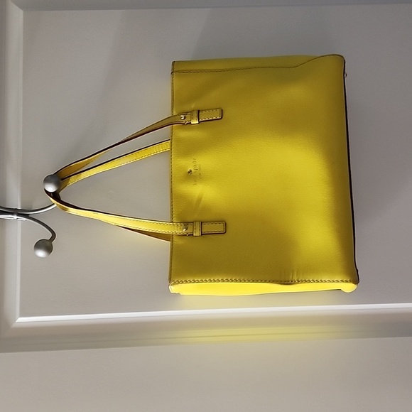 kate spade Handbags - Kate Spqade Yellow Leather Tote